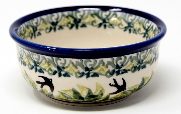 Polish Pottery Bowl – Handmade in Boleslawiec, Poland – 3.75-Inch Diameter Stoneware Bowl