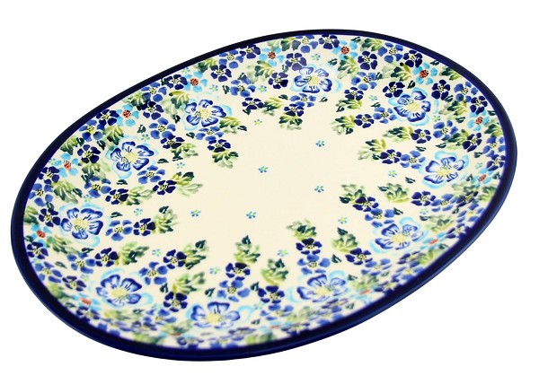 Polish Pottery Oval Platter 13.5