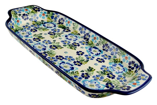 Polish Pottery Rectangular Serving Tray 13.5
