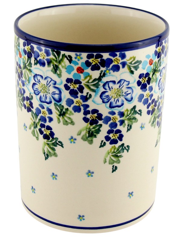 Polish Pottery Utensil Holder Crock 7