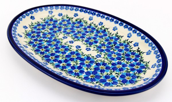 Polish Pottery Oval Serving Platter 12