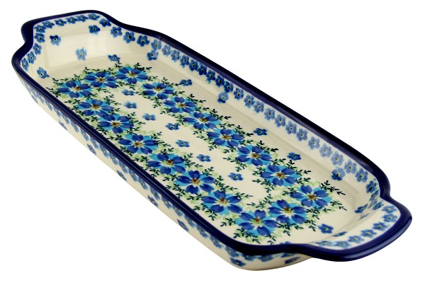 Polish Pottery Rectangular Serving Tray 13.5