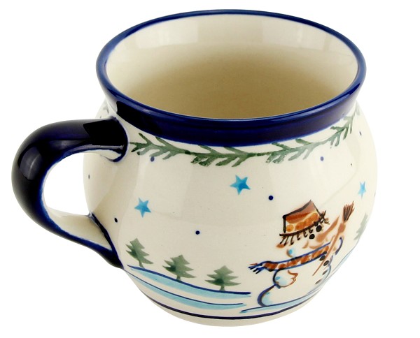 Polish Pottery 16 oz Bubble Coffee Mug – Handmade Stoneware by Zaklady Boleslawiec